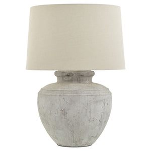 Grey ceramic Darcy table lamp