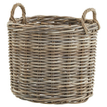 Carica l&#39;immagine nel visualizzatore di Gallery, Set of 3 Kubu rattan large round storage baskets
