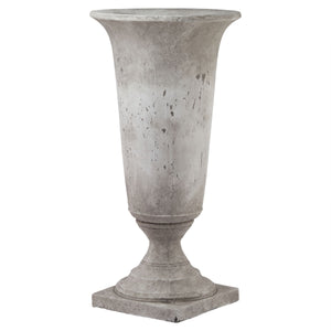 Stone effect ceramic urn planter in two sizes