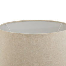 Carica l&#39;immagine nel visualizzatore di Gallery, Conical wicker table lamp with a linen shade
