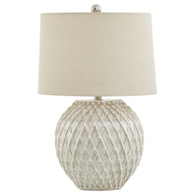 Load image into Gallery viewer, Lattice ceramic table lamp
