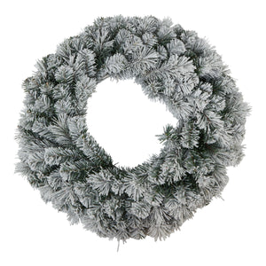 Snowy pine large wreath