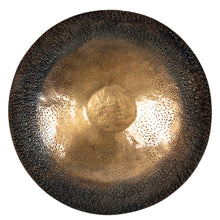 Load image into Gallery viewer, Oversized wall art, decorative bronzed metal plate showcasing intricate detailing and a dimensional finish.
