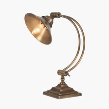 Charger l&#39;image dans la galerie, Metal arched arm task table lamp in two finishes
