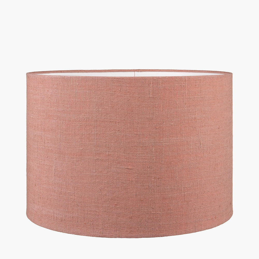 Linen 30cm cylinder lampshade in a range of colours