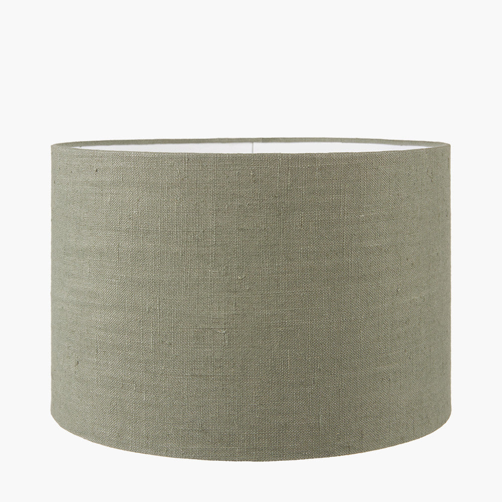 Linen 45cm cylinder lampshade in a range of colours