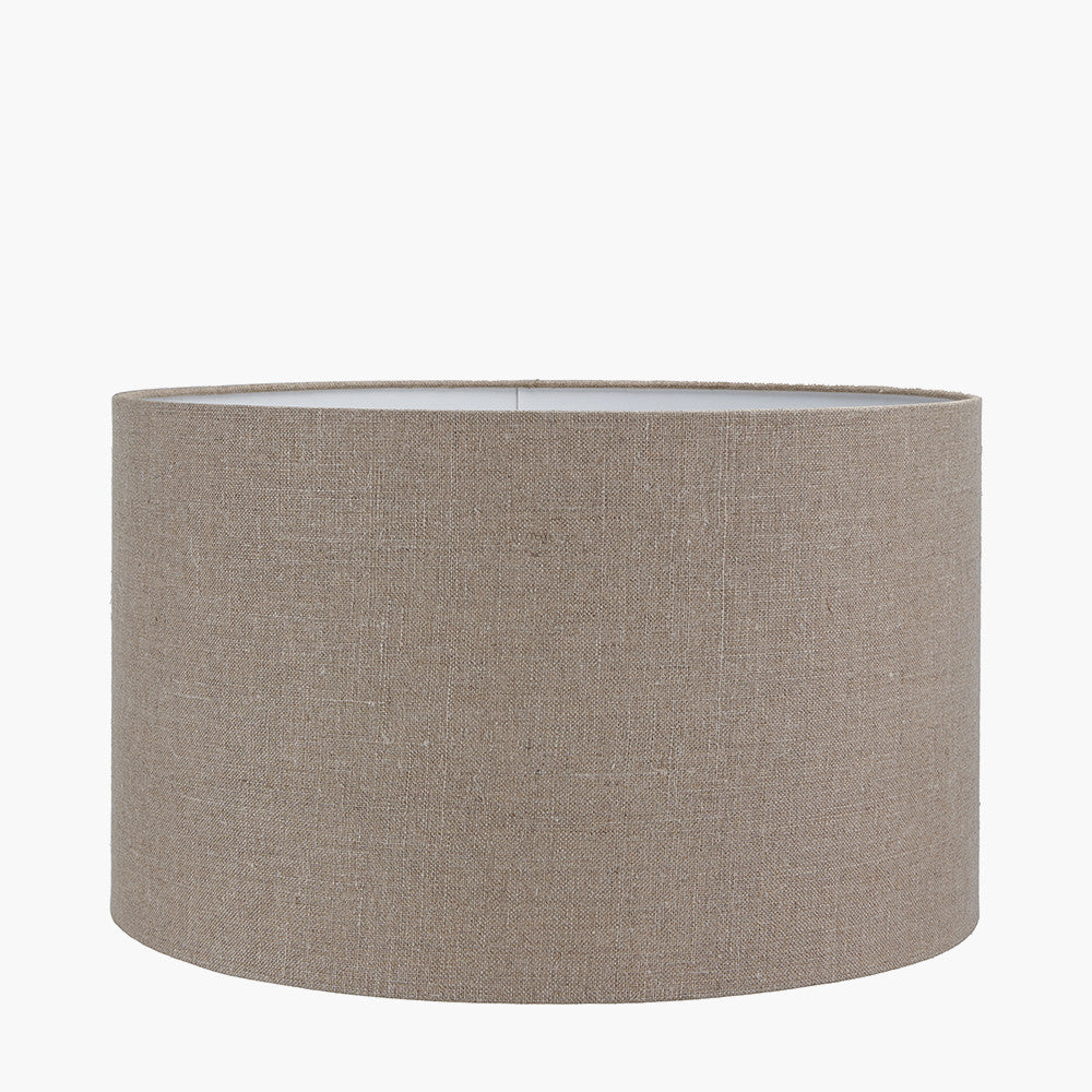 Linen 50cm cylinder lampshade in a range of colours