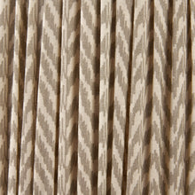 Lade das Bild in den Galerie-Viewer, Lampshade fabric featuring a hand-crafted mushroom pleat chevron design in neutral tones.
