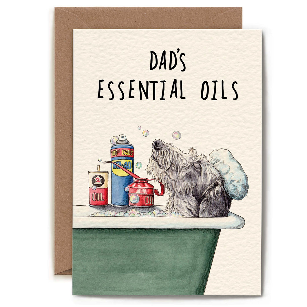 Dad's essential oils - A card for dad