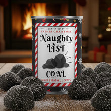 Indlæs billede til gallerivisning Naughty List - Stocking Filler Christmas, coal marshmallows
