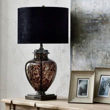 Lade das Bild in den Galerie-Viewer, Dappled black Perugia table lamp
