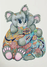 Load image into Gallery viewer, Koalas bears - greeting card
