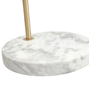 Metal & marble retro floor lamp in three finishes