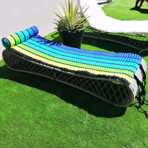 Blue rainbow - roll up beach & garden mattress