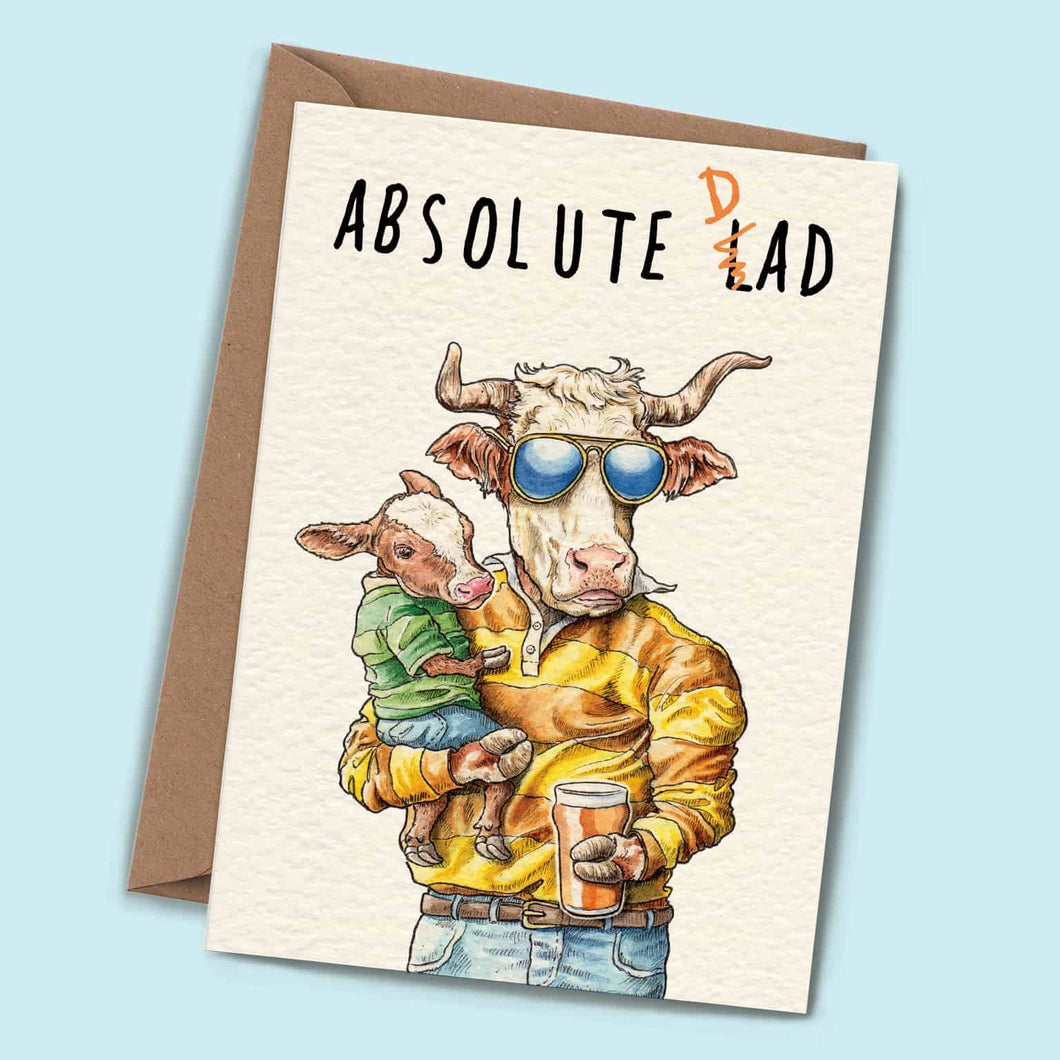 Absolute Dad - Fathers day card