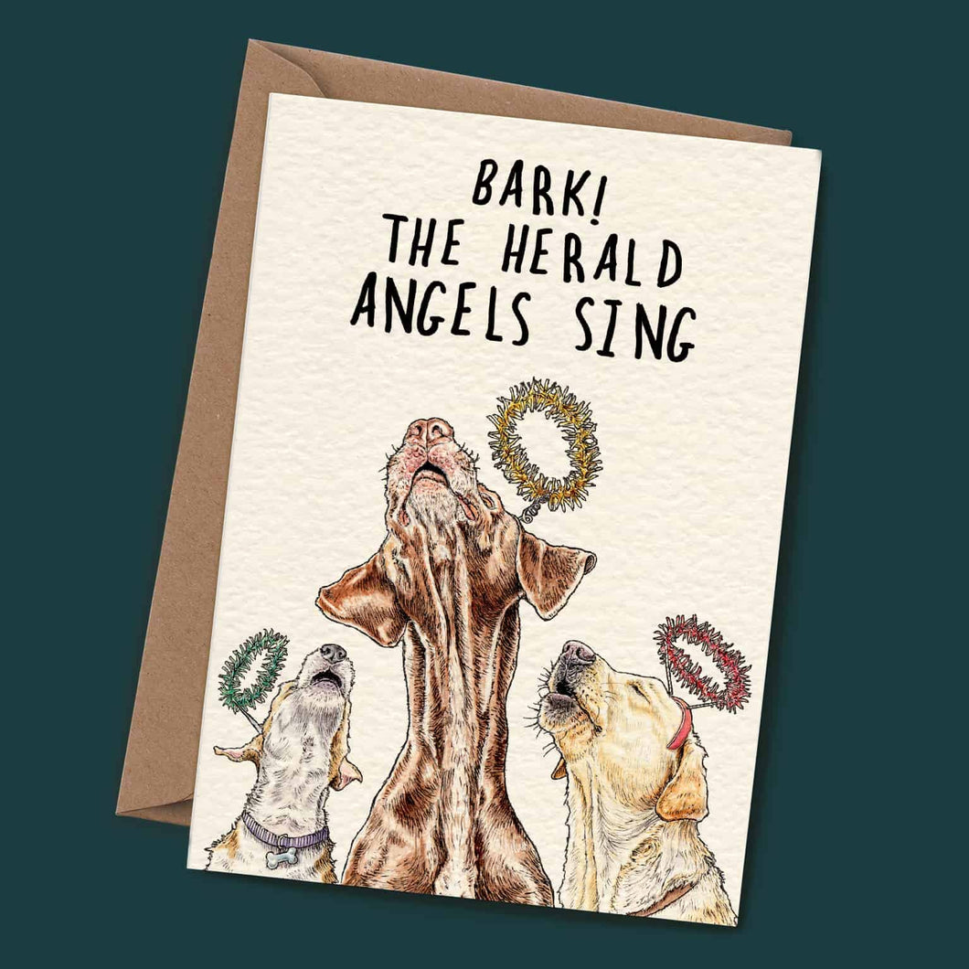 Bark Angels Card - Christmas Card