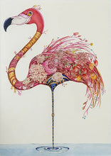 Afbeelding in Gallery-weergave laden, Flamingo - greeting card
