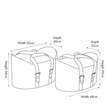 Load image into Gallery viewer, Vintage style set of two Leather Handled Storage in two colours
