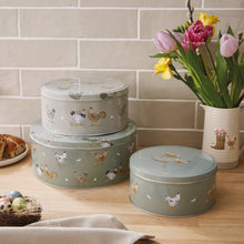Afbeelding in Gallery-weergave laden, Set of 3 Round Cake Tins Hen House Lane
