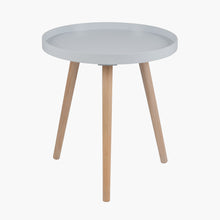 Indlæs billede til gallerivisning Wood veneer &amp; natural pine wood side table in a range of colours
