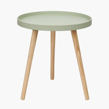 Indlæs billede til gallerivisning Wood veneer &amp; natural pine wood side table in a range of colours
