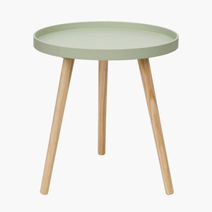 Wood veneer & natural pine wood side table in a range of colours