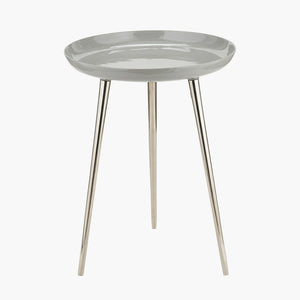 Enamel & gold metal side table in a range of colours