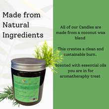 Charger l'image dans la galerie, Scented coconut wax candle - Breathe - Hand-Poured with natural ingredients for a clean and sustainable burn.
