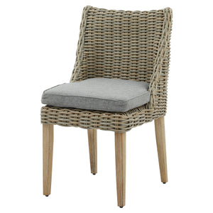 Outdoor Amalfi wicker dining chair & cushion