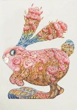 Carica l&#39;immagine nel visualizzatore di Gallery, The pink bunny - greeting card
