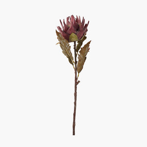 6 faux lotus leaf stems in two colours