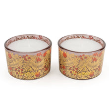 Indlæs billede til gallerivisning Set of two Larkspur Candles - Larkspur, pomegranate &amp; cassis
