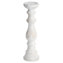 Load image into Gallery viewer, Textured cream stone candle holder in three sizes
