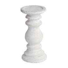 Charger l&#39;image dans la galerie, Textured cream stone candle holder in three sizes
