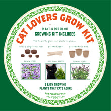 Load image into Gallery viewer, Purrfect Treat. Eco grow your Own plant, gardening kit.
