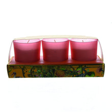 Load image into Gallery viewer, Chinoiserie set of 3 Oriental Lily Candles.
