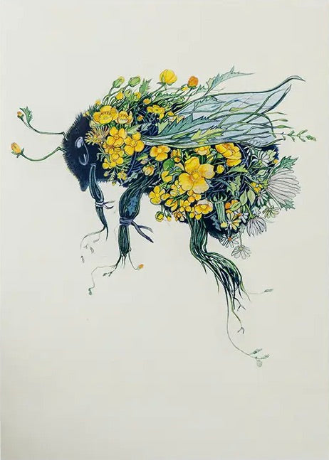 The bumble bee greeting card