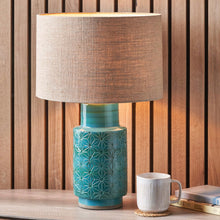 Lade das Bild in den Galerie-Viewer, Linen 30cm cylinder lampshade in a range of colours
