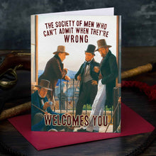 Carica l'immagine nel visualizzatore di Gallery, Greetings card, Society of Men card
