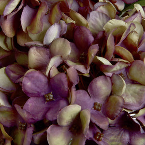 Burgundy faux hydrangea