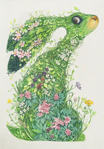 The Hare from the wild wood - greeting card