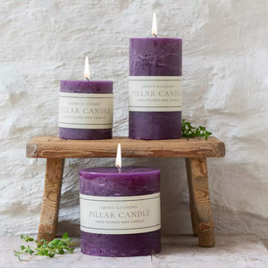Rustic Pillar candle