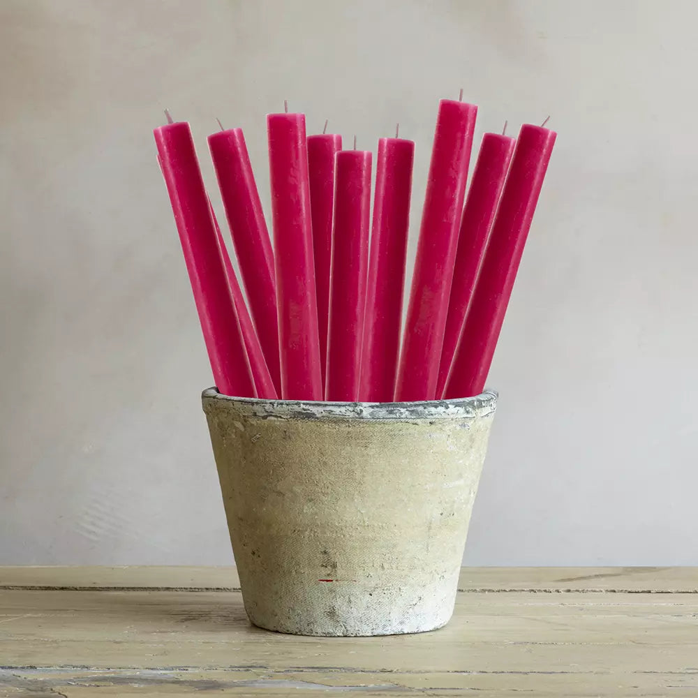 27cm tall rustic dinner candles