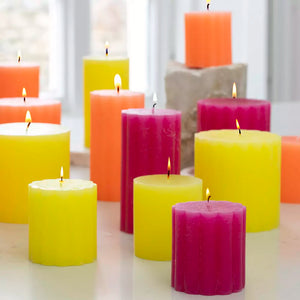 27cm tall rustic dinner candles