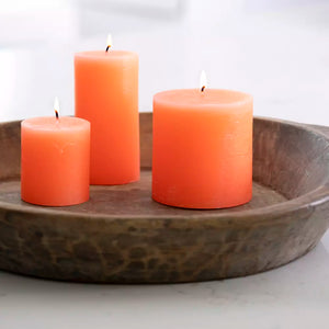 Rustic Pillar candle