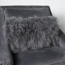 Load image into Gallery viewer, Curly Sheepskin oblong cushion in a range of colours
