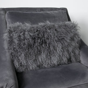 Curly Sheepskin oblong cushion in a range of colours