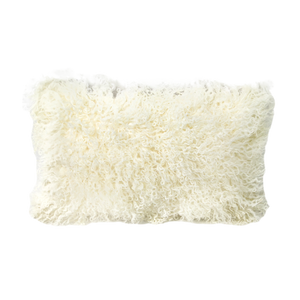 Curly Sheepskin oblong cushion in a range of colours