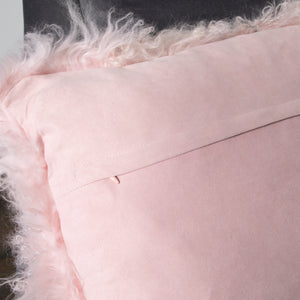 Curly Sheepskin square cushion in a range of colours