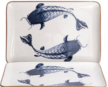 Afbeelding in Gallery-weergave laden, Japanese Koi plate &amp; bowls
